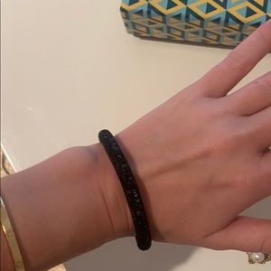 Swarovski black crystal magnetic bracelet